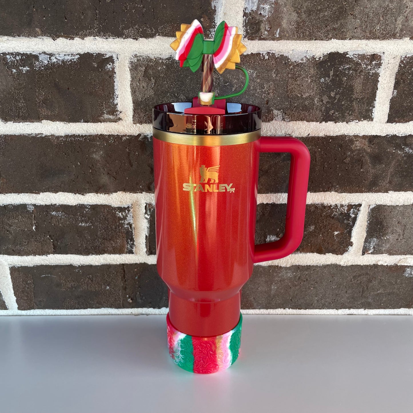 Candy Cane shimmer Baroque Boot