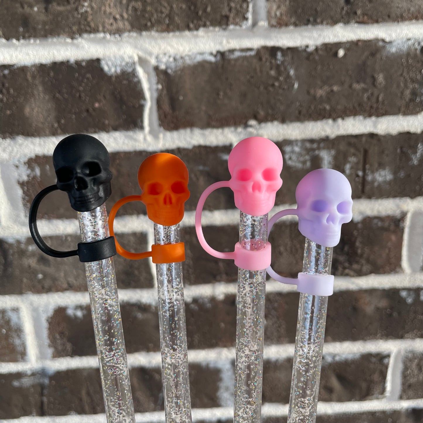 3D Skull Straw Topper