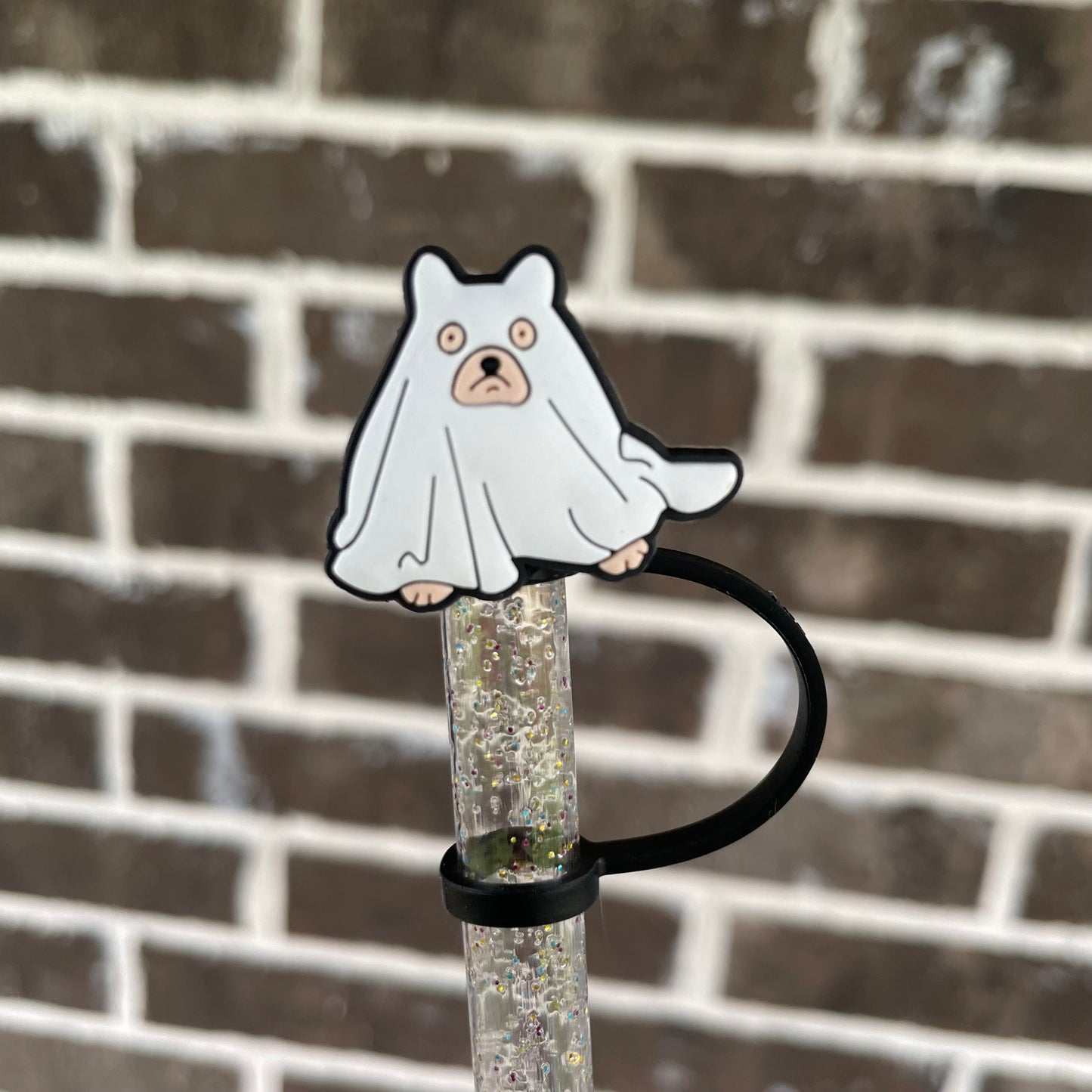 Ghost Dog Straw Topper