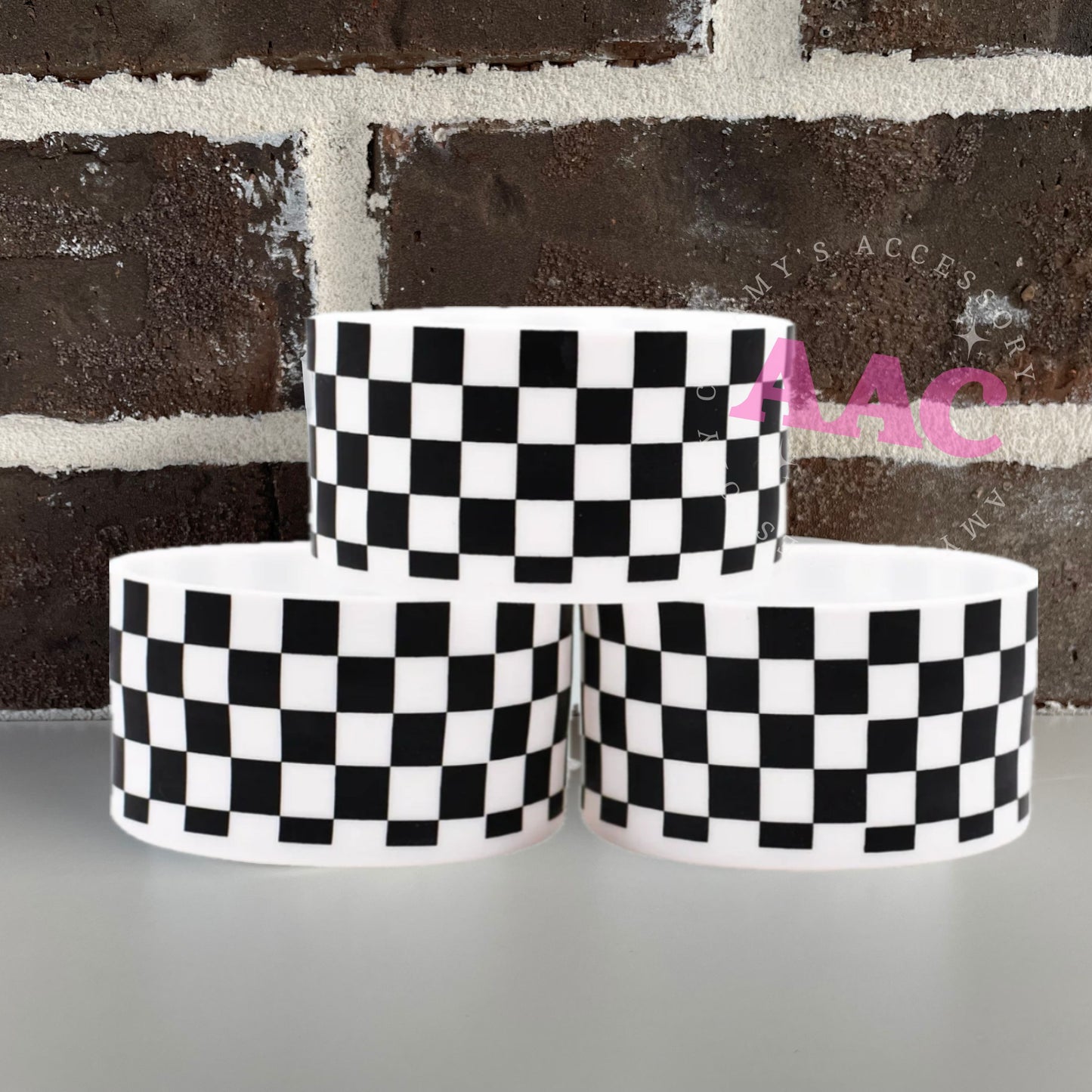 Black & White checker Tumbler Boot