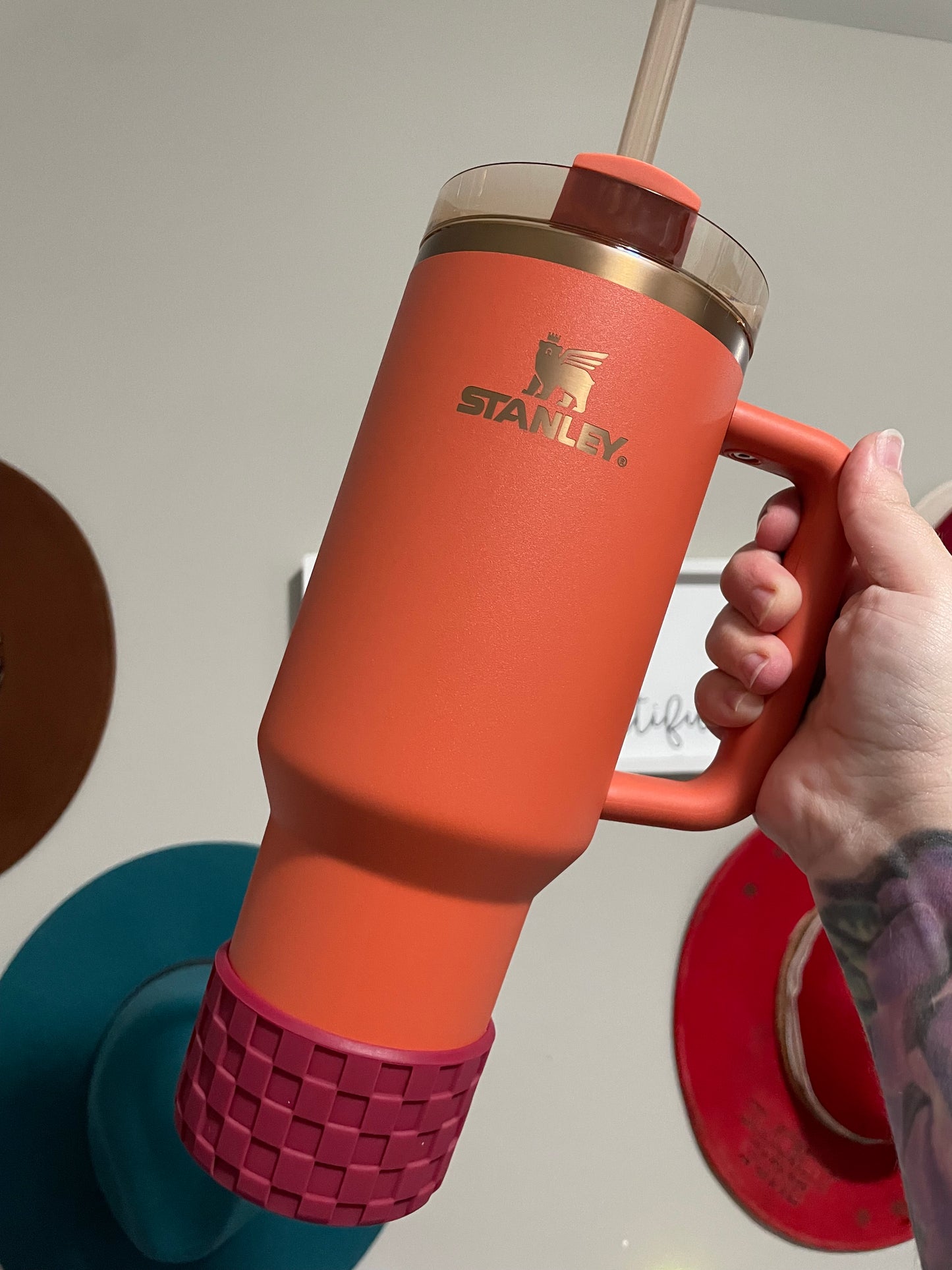 Fall Berry Checker Boot