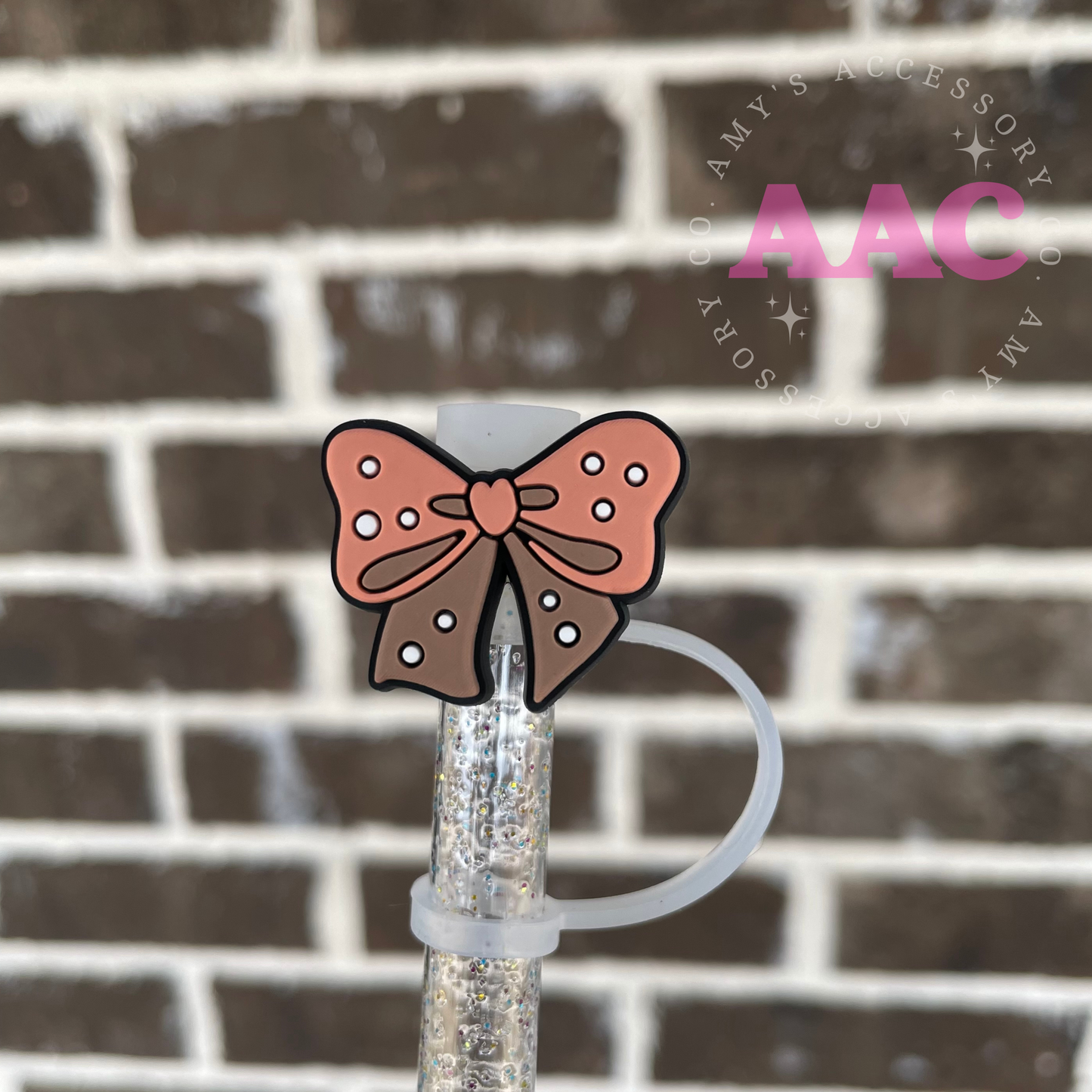 Neutral bow 2D- Straw Topper