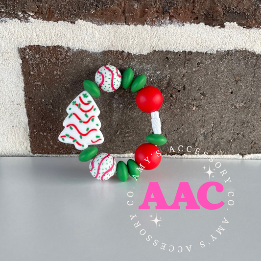 Christmas Cake - Silicone Handle Charm