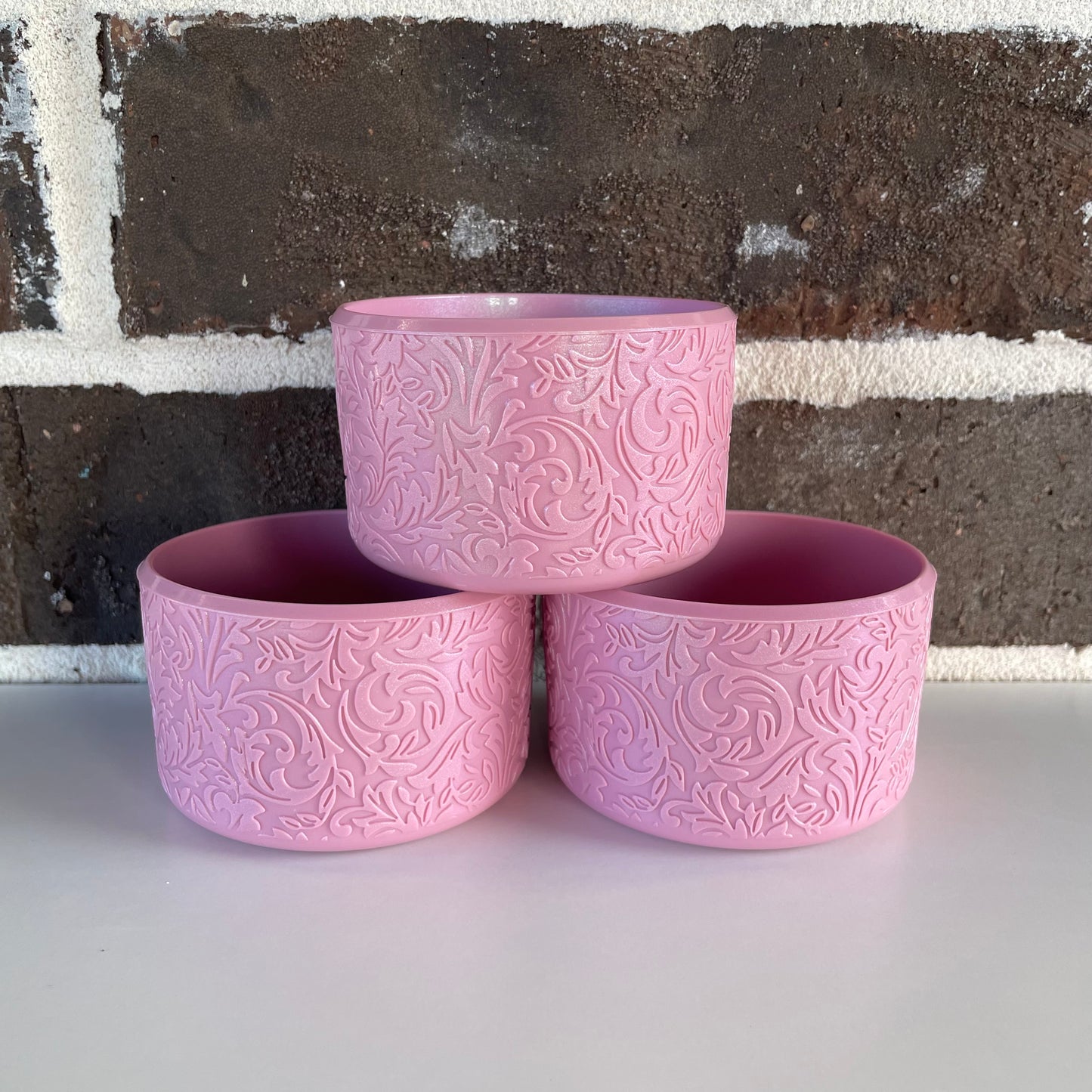 Pink Palms Shimmer Baroque