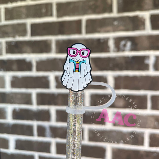 Ghosty Reader Straw Topper