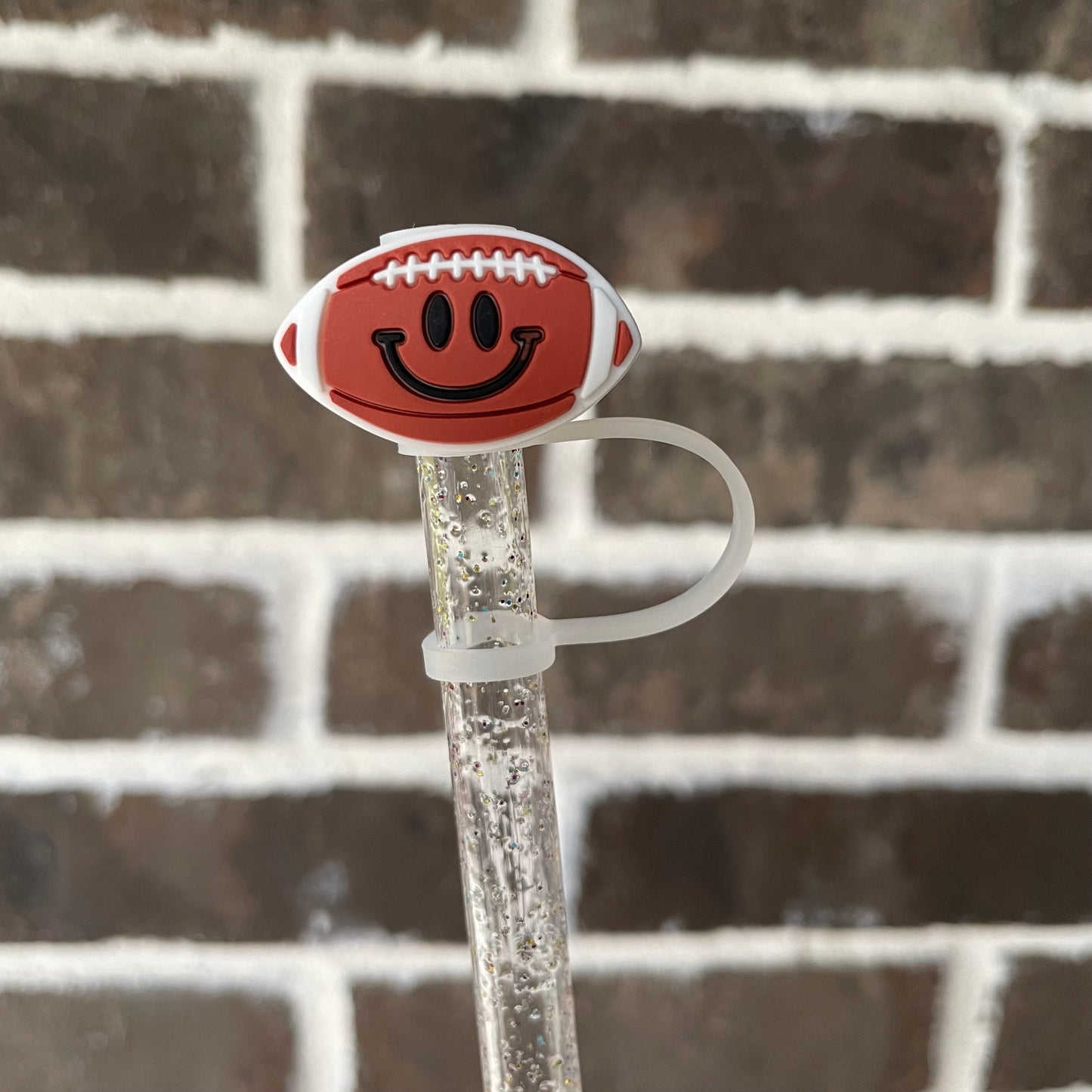 Fall Football Straw Topper