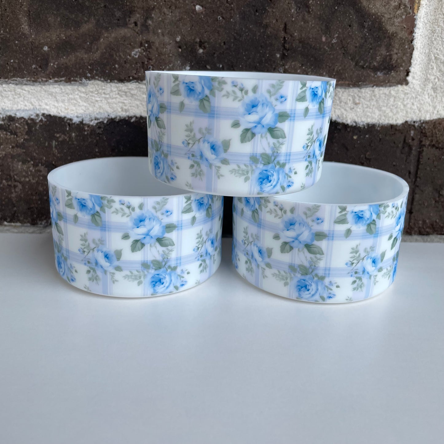 Cottage Roses Tumbler Boot - Blue