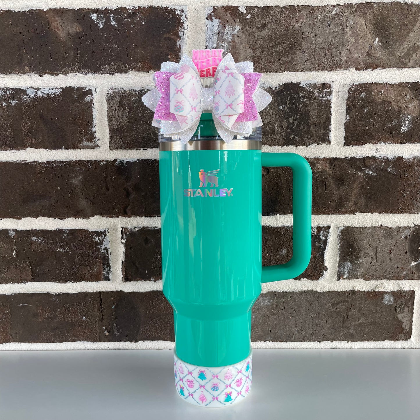 Coquette Christmas Tumbler Boot - Pearl