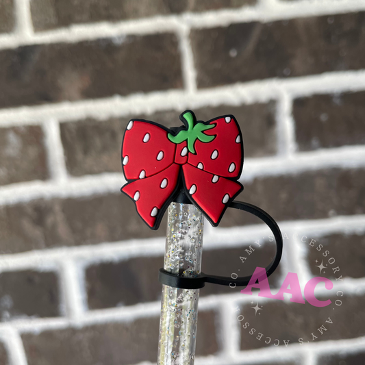 Strawberry Bow Topper
