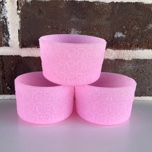 Pink Glitter Bows Texture Boot