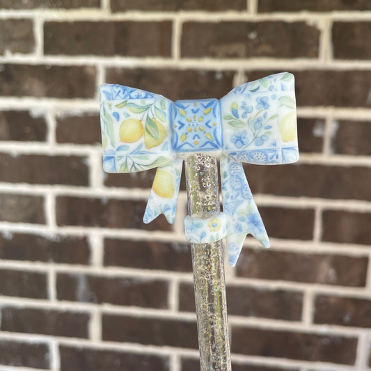 Mediterranean Summer Bow Topper
