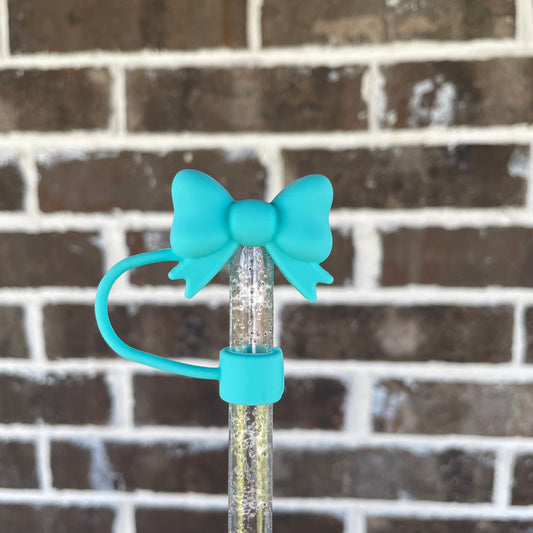 3D Coquette Bow Aqua