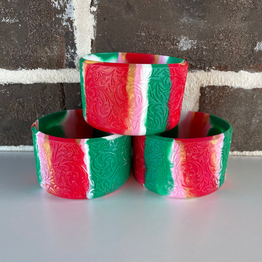 Candy Cane shimmer Baroque Boot