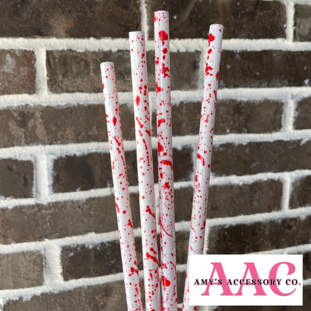 Blood Splatter Straw 40oz