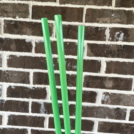 Green Solid Straw 40oz