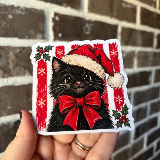 Christmas Cat Magnet