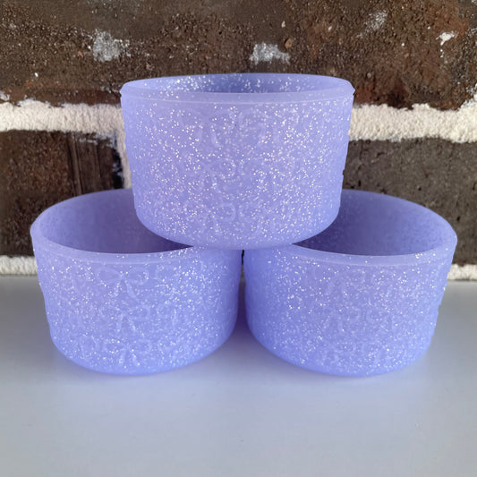 Purple Glitter Bows Texture Boot