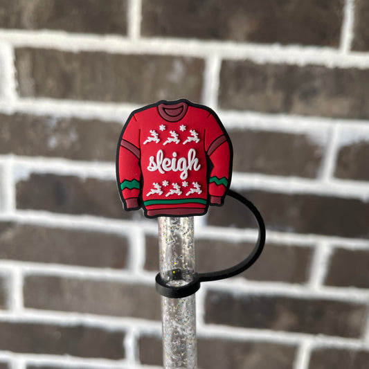 Christmas Sweater Straw Topper