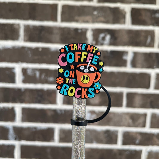Coffee on the rocks Straw Topper